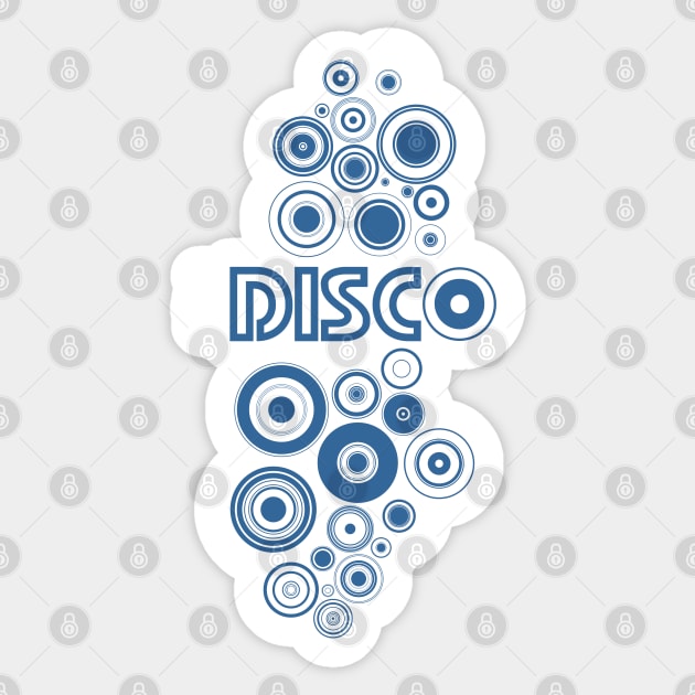 Disco blue Sticker by HelenaCooper